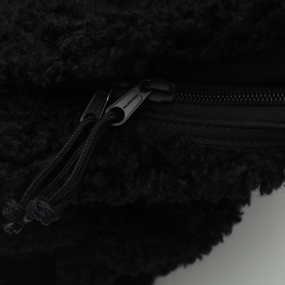 Balenciaga Fluffy Faux-Fur Shearling Black Backpack main image 9